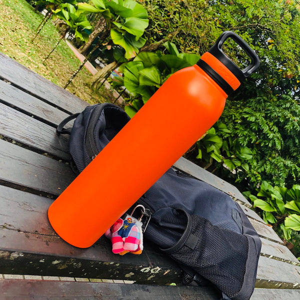 reusable stainless steel bottle